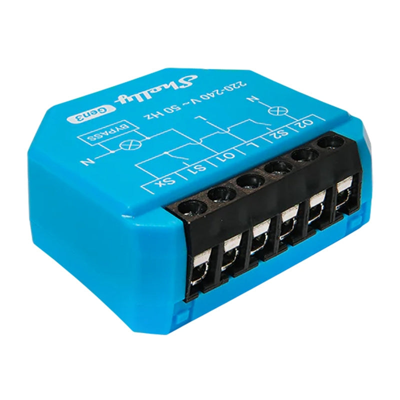 Shelly 2L Gen3 WiFi 2 kanālu neitrāla apgaismojuma kontrolieris
