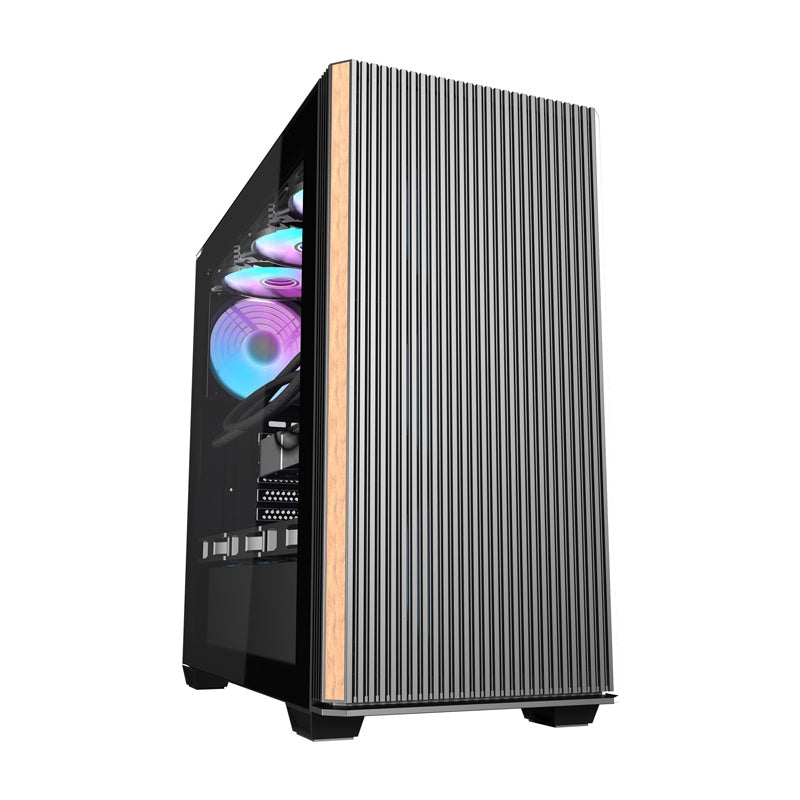 Darkflash DS900WS datora korpuss (melns) + 4 ventilatori