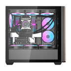 Darkflash DS900WS datora korpuss (melns) + 4 ventilatori