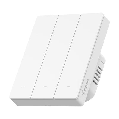 Sonoff ZBM5-3C-80W (3 kanālu) Zigbee viedais skārienjutīgais sienas slēdzis