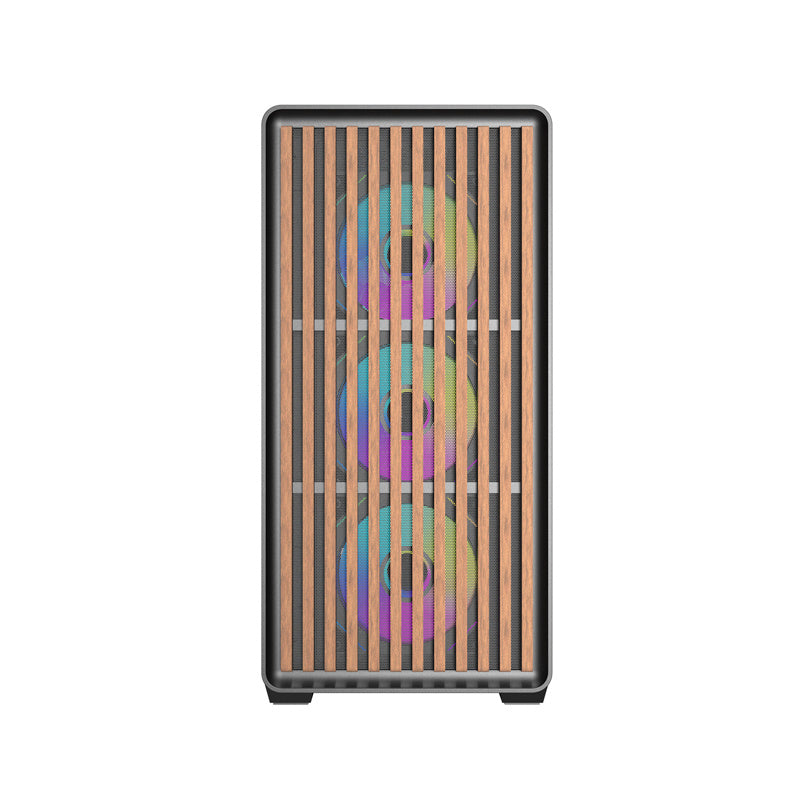 Darkflash DS900WD ATX datora korpuss (melns) + 4 ventilatori