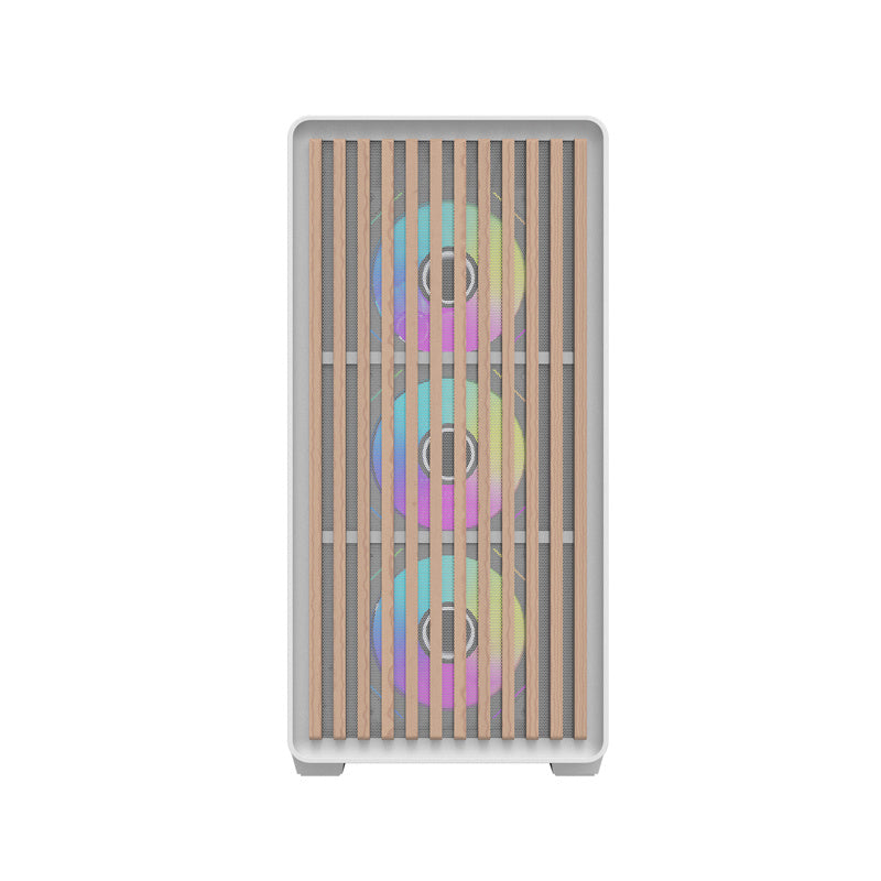 Darkflash DS900WD ATX datora korpuss (balts) + 4 ventilatori