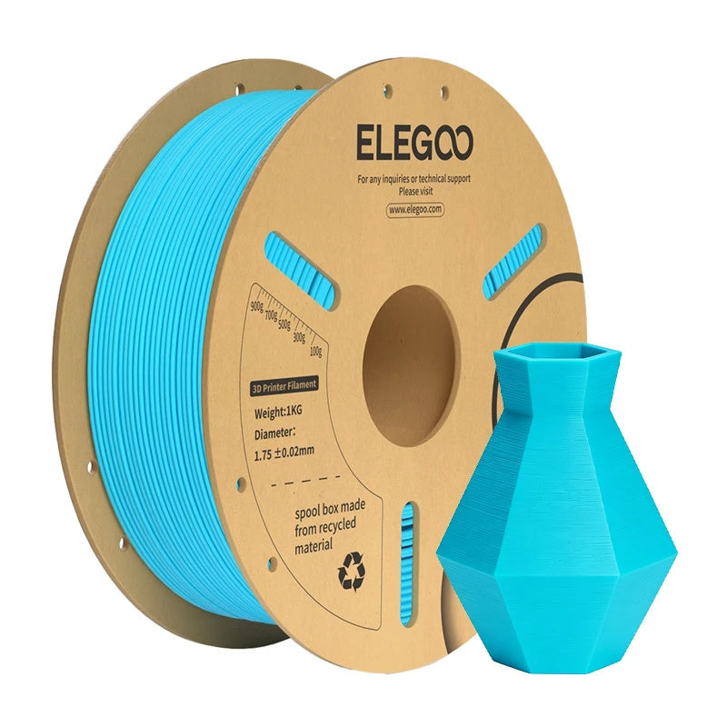 ELEGOO PLA+ kvēldiegs (zils)