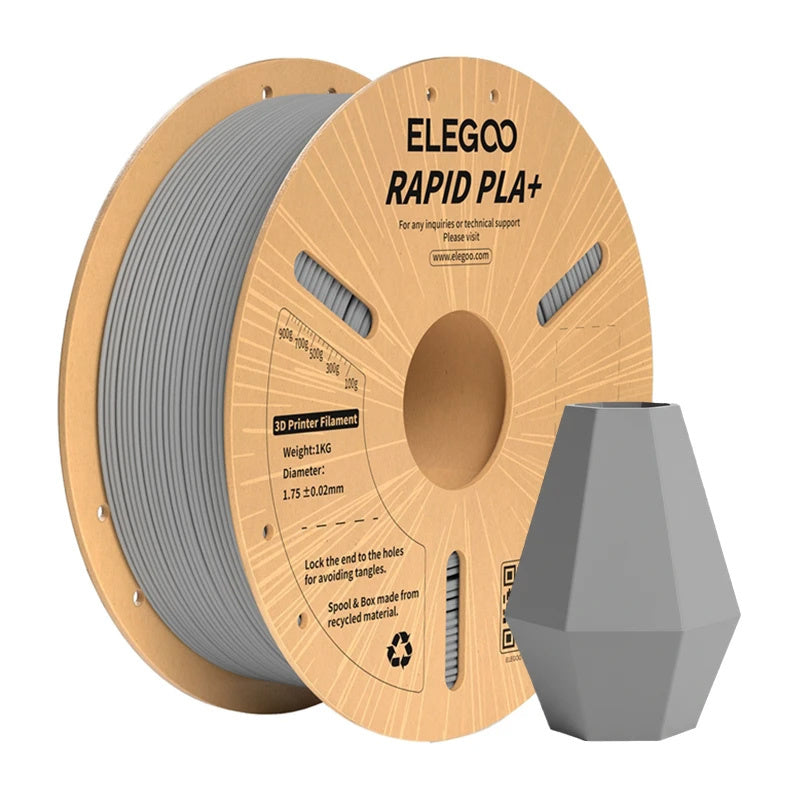 ELEGOO Rapid PLA+ filaments (pelēks)