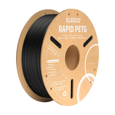 ELEGOO Rapid PETG šķiedra (melna)