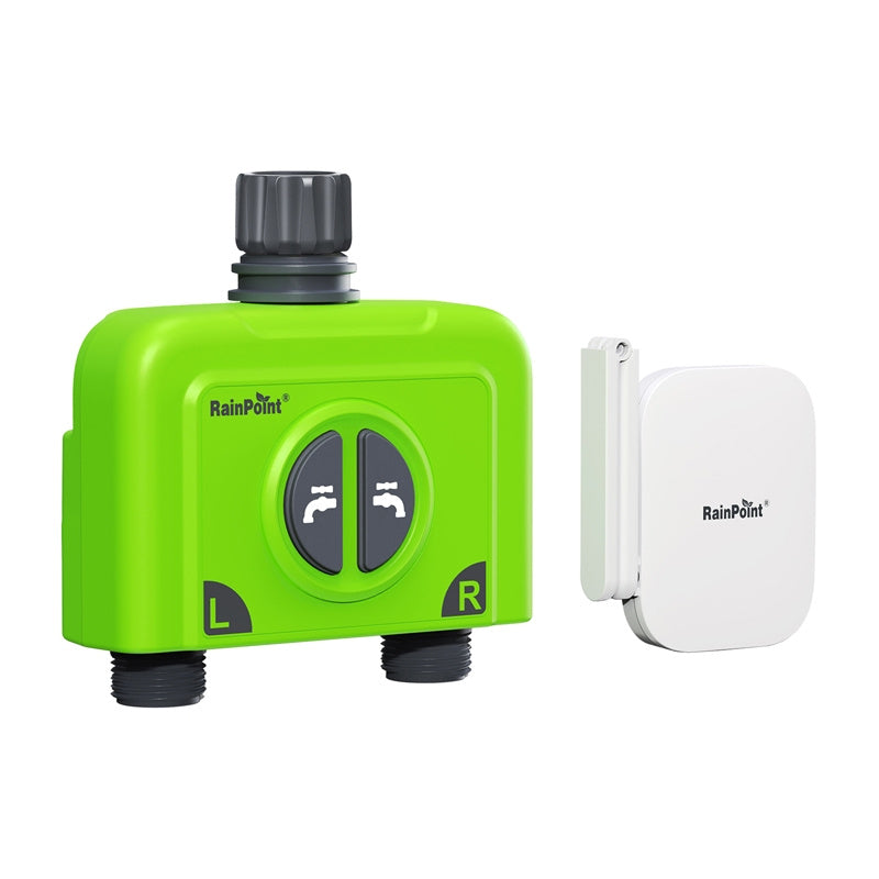 RainPoint WiFi 2 zonu apūdeņošanas kontrolieris ar vārteju