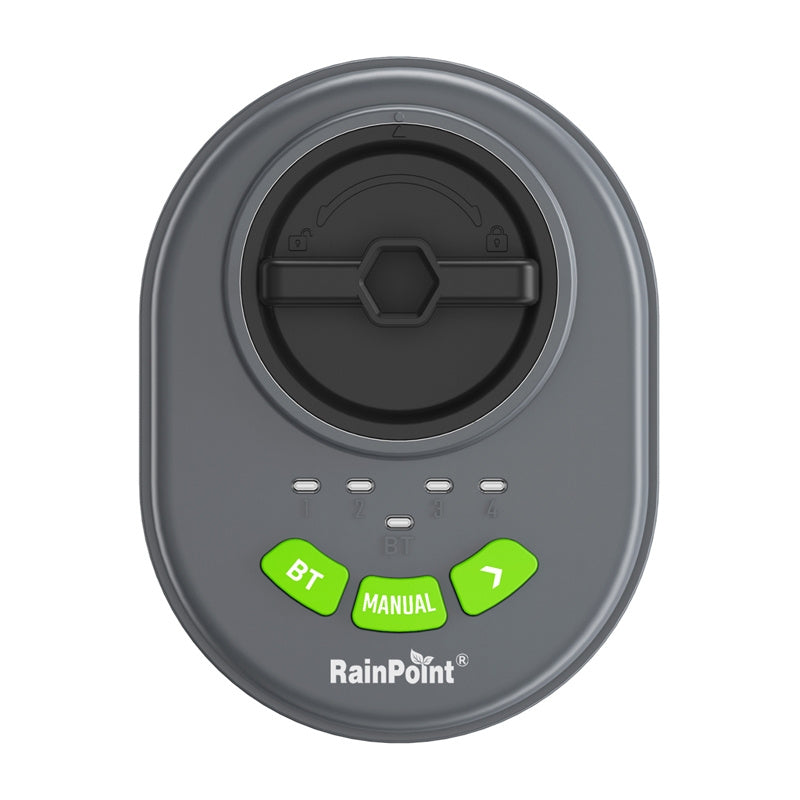 RainPoint 4 zonu sprinkleru kontrolieris ar lietotni, Bluetooth
