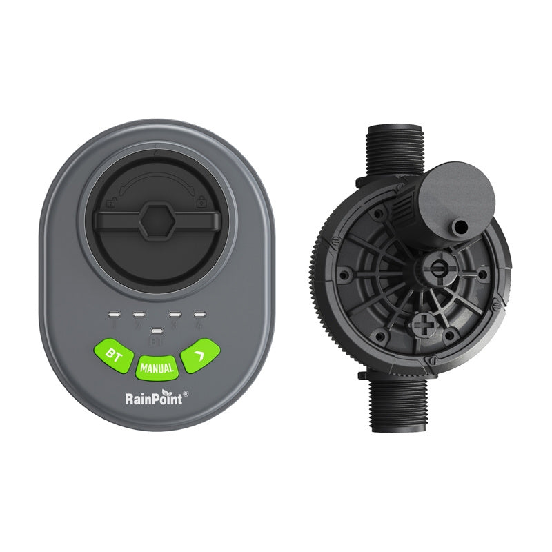 RainPoint 4 zonu sprinkleru kontrolieris ar lietotni, Bluetooth