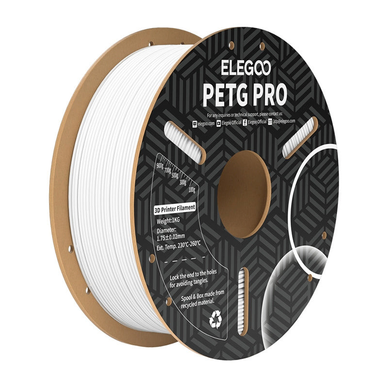ELEGOO PETG Pro kvēldiegs (balts)