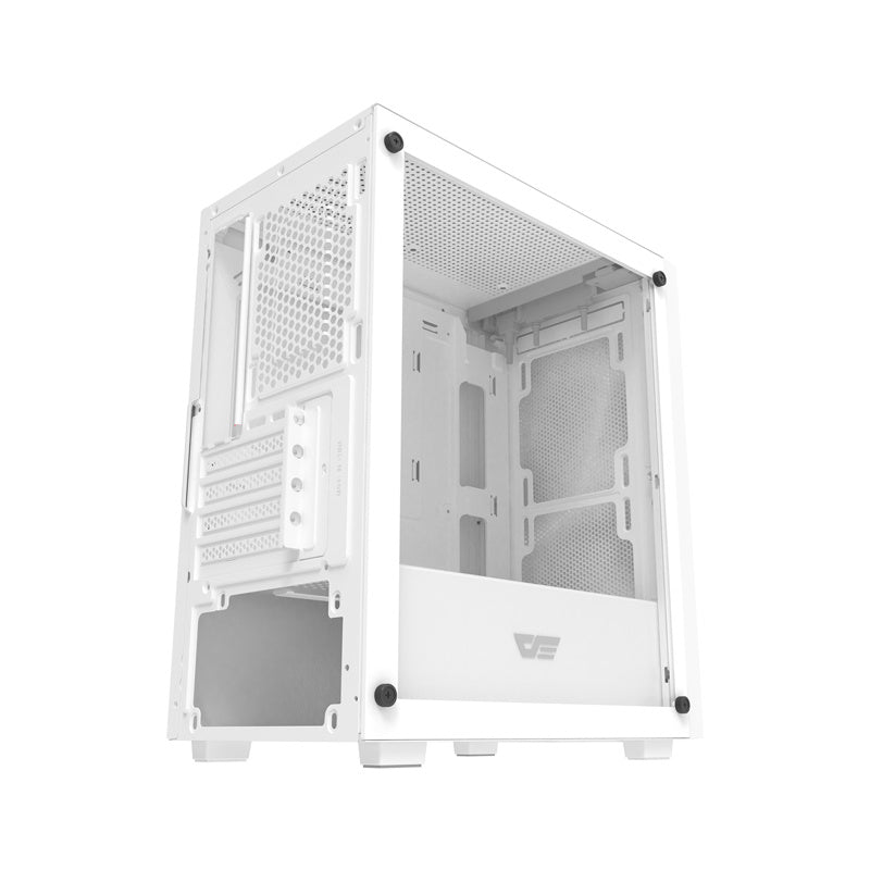 Darkflash M305 Mesh datora korpuss bez ventilatoriem (balts)