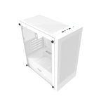 Darkflash M305 datora korpuss bez ventilatoriem (balts)
