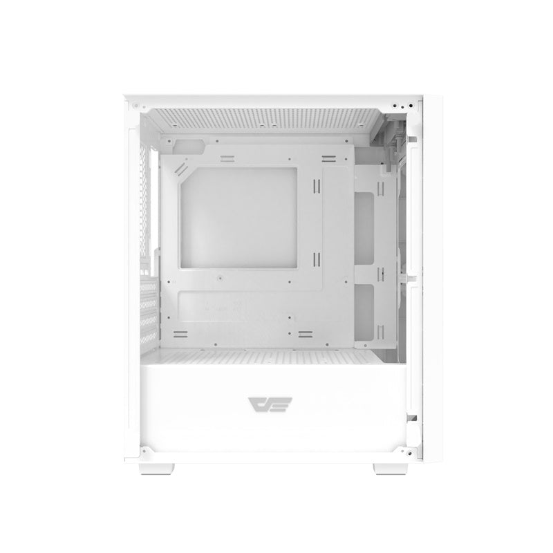 Darkflash M305 datora korpuss bez ventilatoriem (balts)
