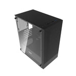 Darkflash M305 datora korpuss bez ventilatoriem (melns)