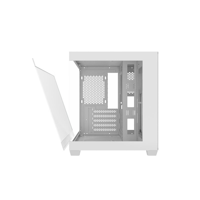 Darkflash C275P datora korpuss bez ventilatoriem (balts)