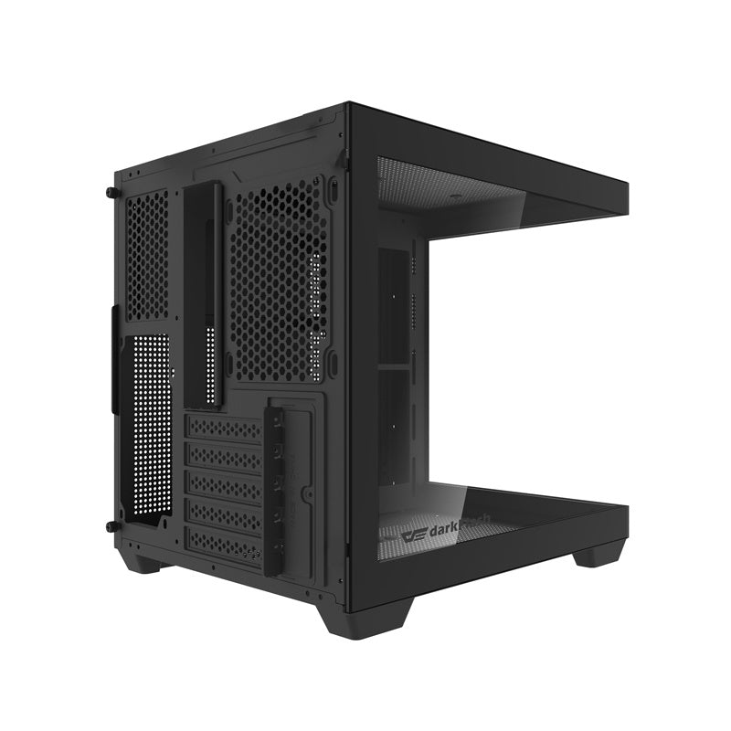 Darkflash C275P datora korpuss bez ventilatoriem (melns)