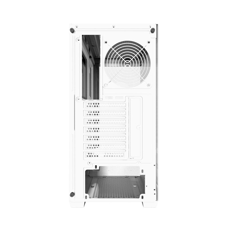 Darkflash DS900W datora korpuss bez ventilatoriem (balts)