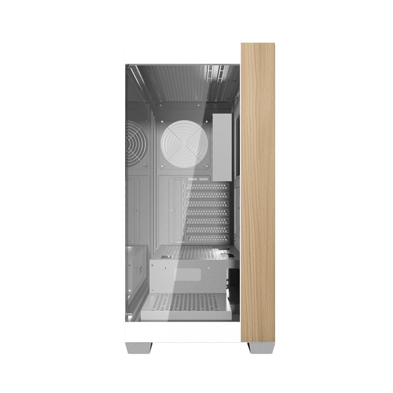 Darkflash DS900W datora korpuss bez ventilatoriem (balts)