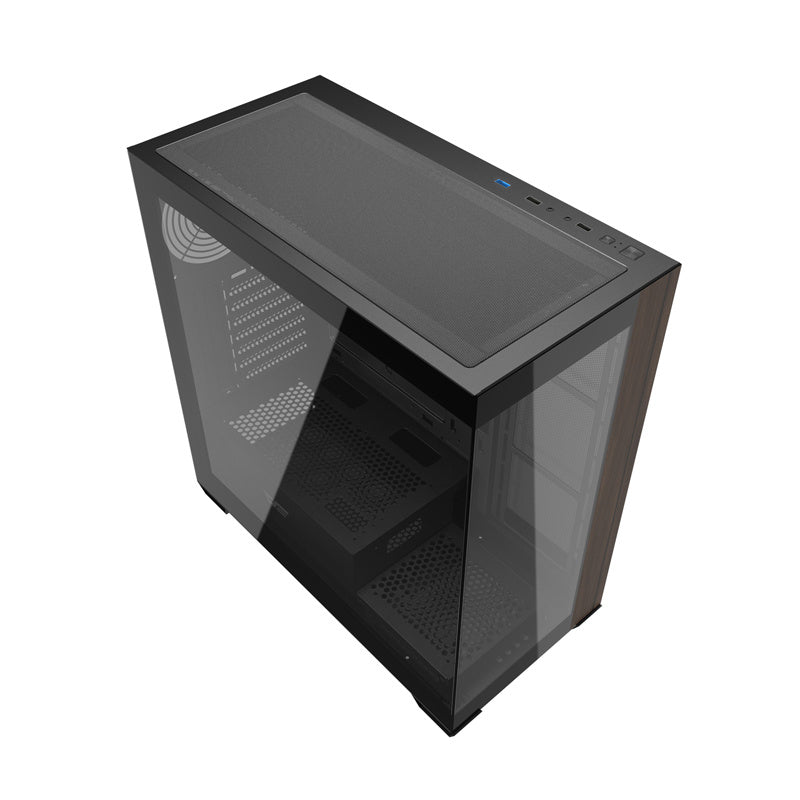 Darkflash DS900W datora korpuss bez ventilatoriem (melns)