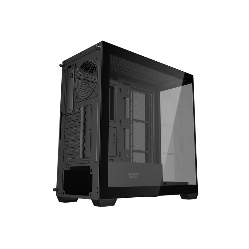 Darkflash DS900W datora korpuss bez ventilatoriem (melns)