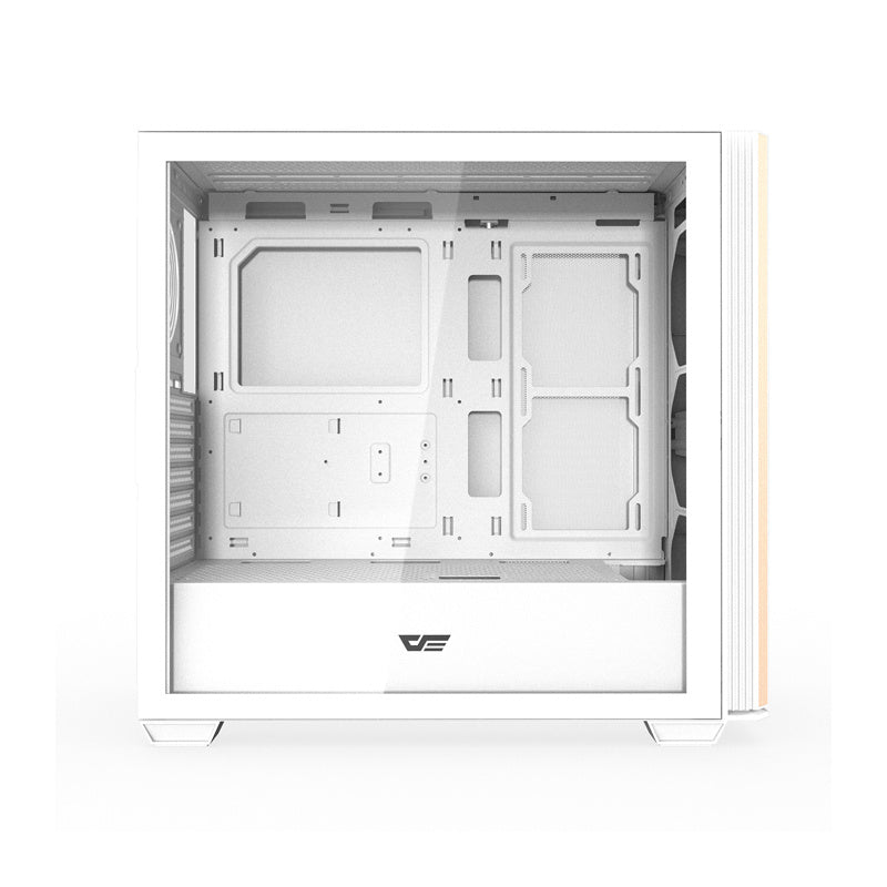 Darkflash DS900WS ATX datora korpuss bez ventilatoriem (balts)