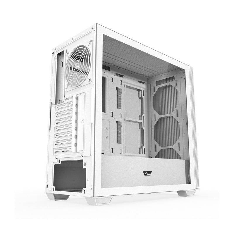 Darkflash DS900WS ATX datora korpuss bez ventilatoriem (balts)