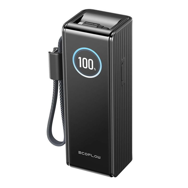 EcoFlow RAPID ārējais akumulators 25000mAh, 170W (iebūvēti 100W kabeļi).