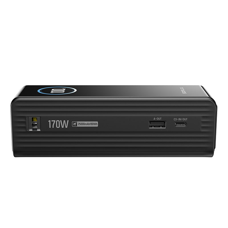 EcoFlow RAPID ārējais akumulators 25000mAh, 170W (iebūvēti 100W kabeļi).