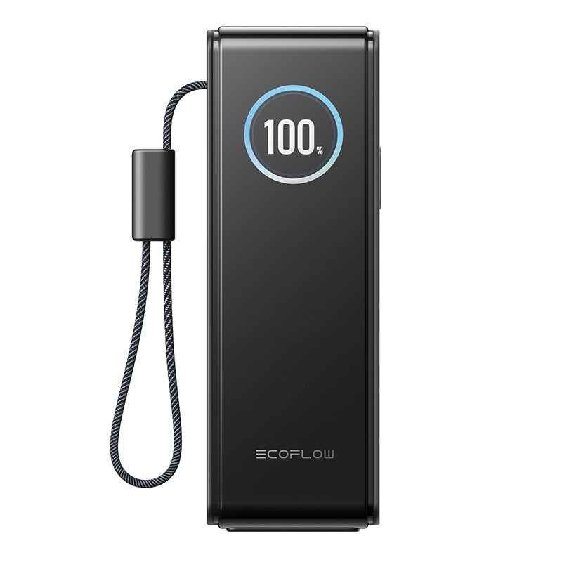 EcoFlow RAPID ārējais akumulators 25000mAh, 170W (iebūvēti 100W kabeļi).