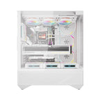 Darkflash DY460 datora korpuss (balts) + 4 ARGB ventilatori