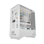 Darkflash DY460 datora korpuss (balts) + 4 ARGB ventilatori