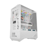 Darkflash DY460 datora korpuss (balts) + 4 ARGB ventilatori