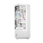 Darkflash DY460 datora korpuss (balts) + 4 ARGB ventilatori