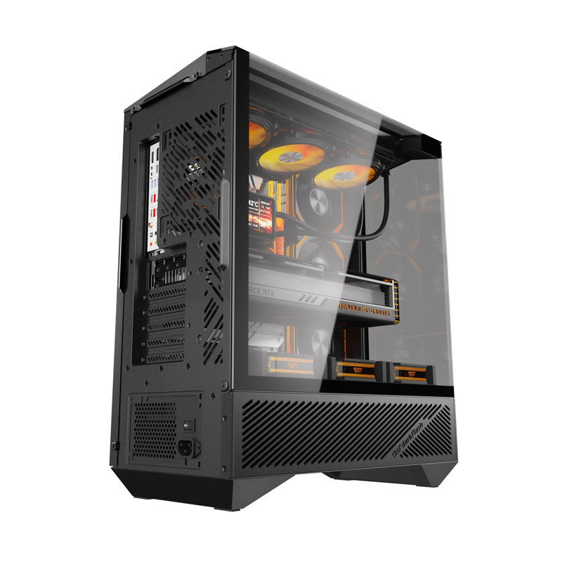 Darkflash DY460 datora korpuss (melns) + 4 ARGB ventilatori