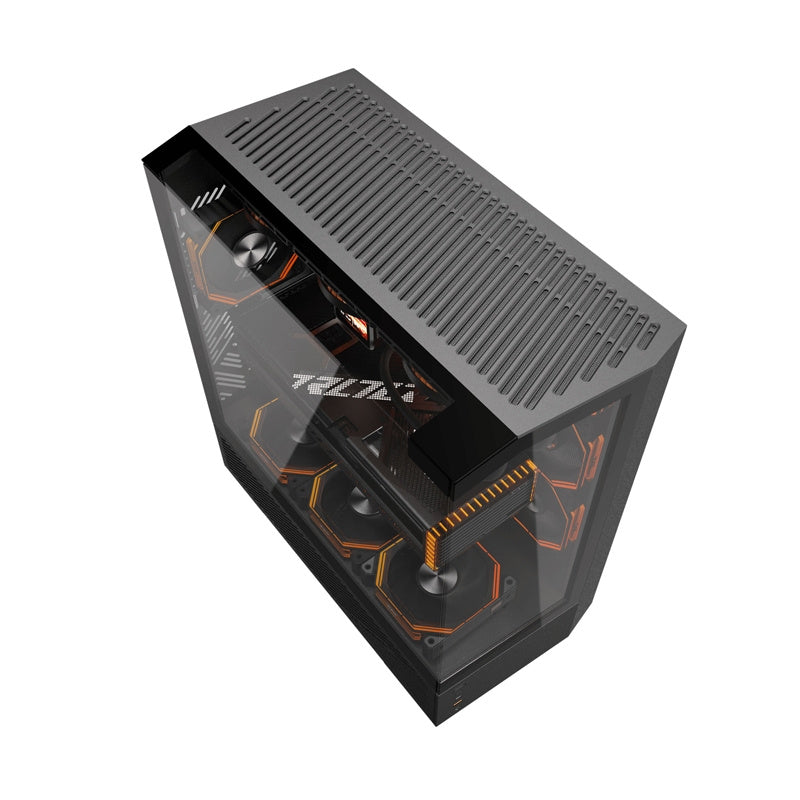 Darkflash DY460 datora korpuss (melns) + 4 ARGB ventilatori