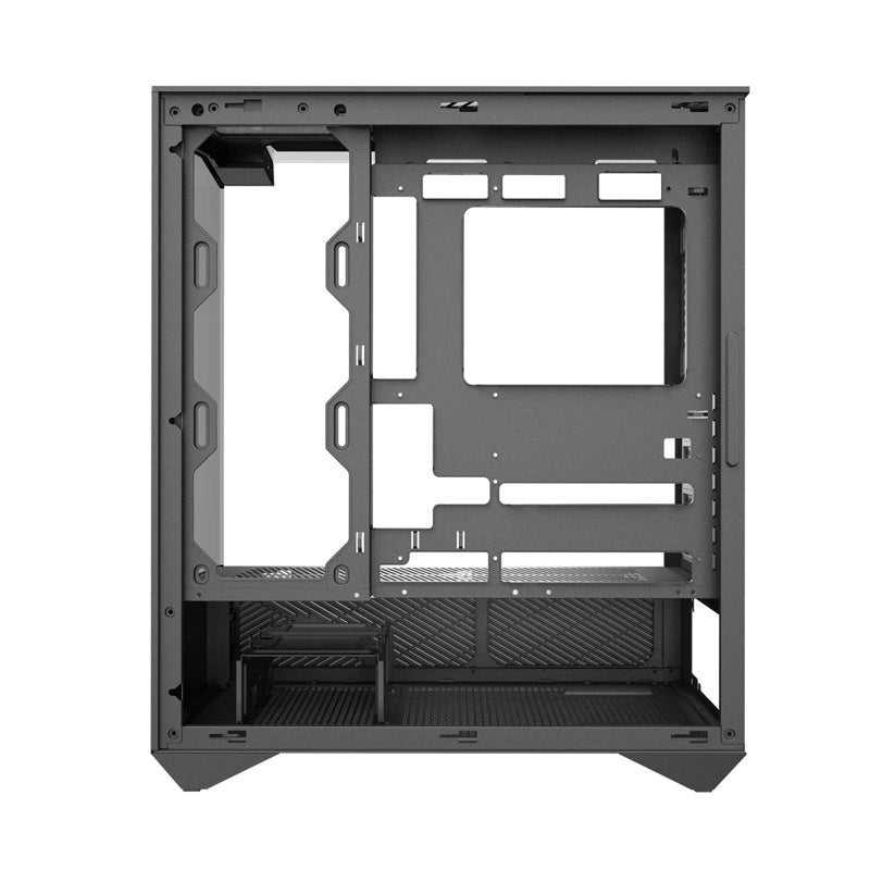 Darkflash DY460 datora korpuss (melns) + 4 ARGB ventilatori