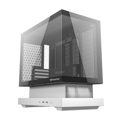 Darkflash F1 datora korpuss (balts) + 6 ARGB ventilatori