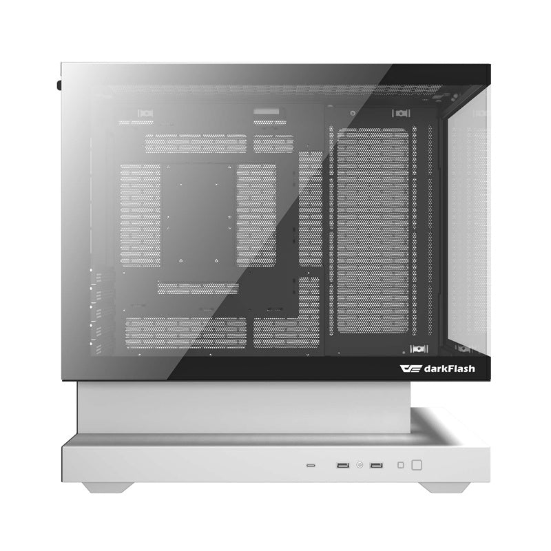 Darkflash F1 datora korpuss (balts) + 6 ARGB ventilatori