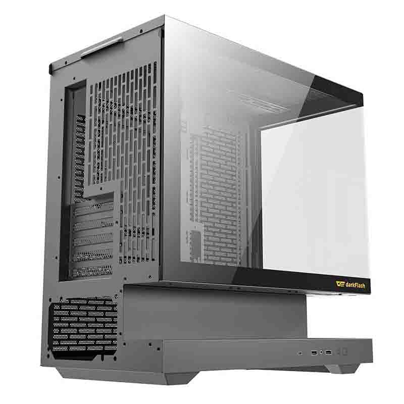 Darkflash F1 datora korpuss (melns) + 6 ARGB ventilatori