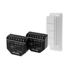 2 žalūziju/aizkaru WiFi kontrolieru komplekts Shelly Shutter + BLU RC Button 4