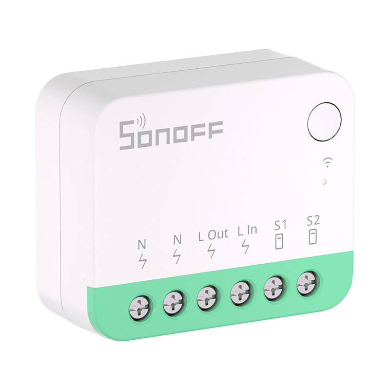 Sonoff MINIR4M Matter viedais WiFi mini slēdzis (HomeKit, SmartThings, Home Assistant).