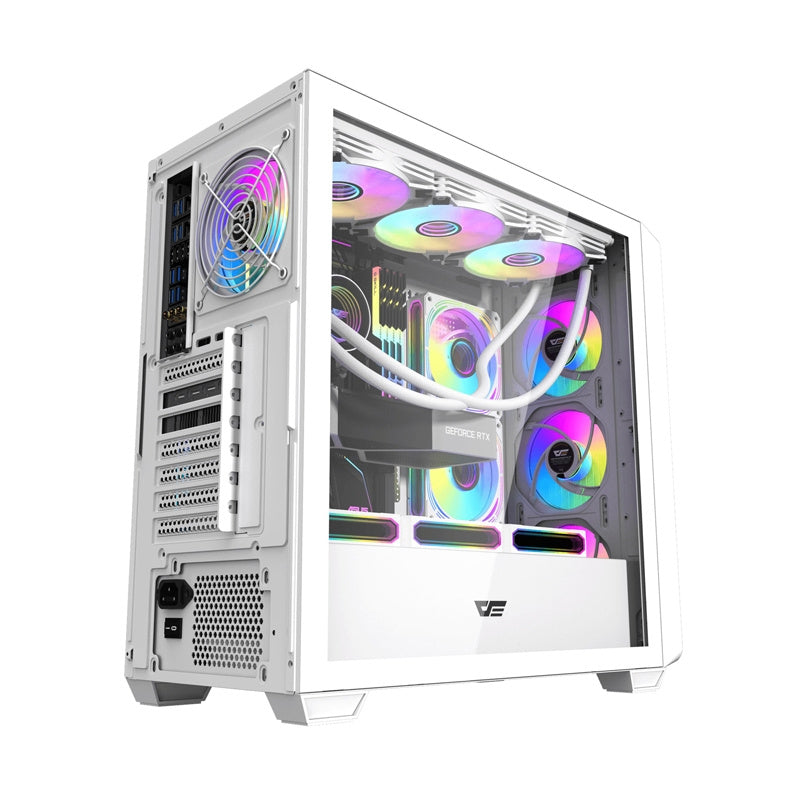 DarkFlash DS900WD datora korpuss (balts)