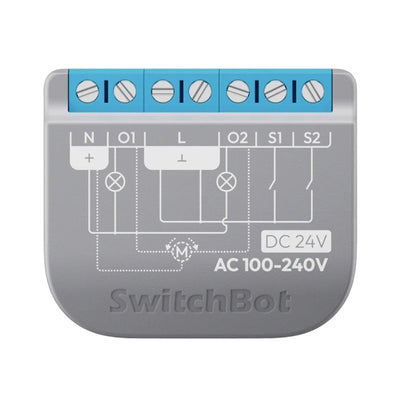 SwitchBot releja slēdzis 2PM viedais divu kanālu slēdzis