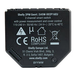 Shelly 2PM Gen4 Zigbee/Matter draiveris