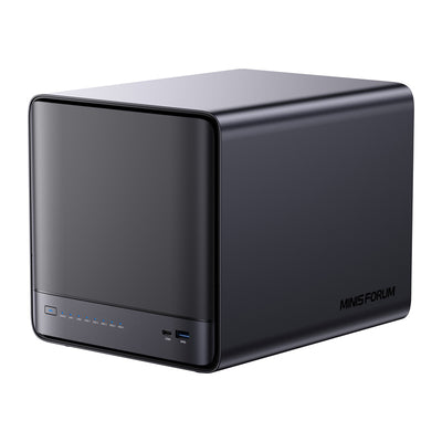 MINI-PC Minis Forum NAS N5 AMD Ryzen 7 H255, 16 GB + 128 GB operētājsistēmas atmiņa