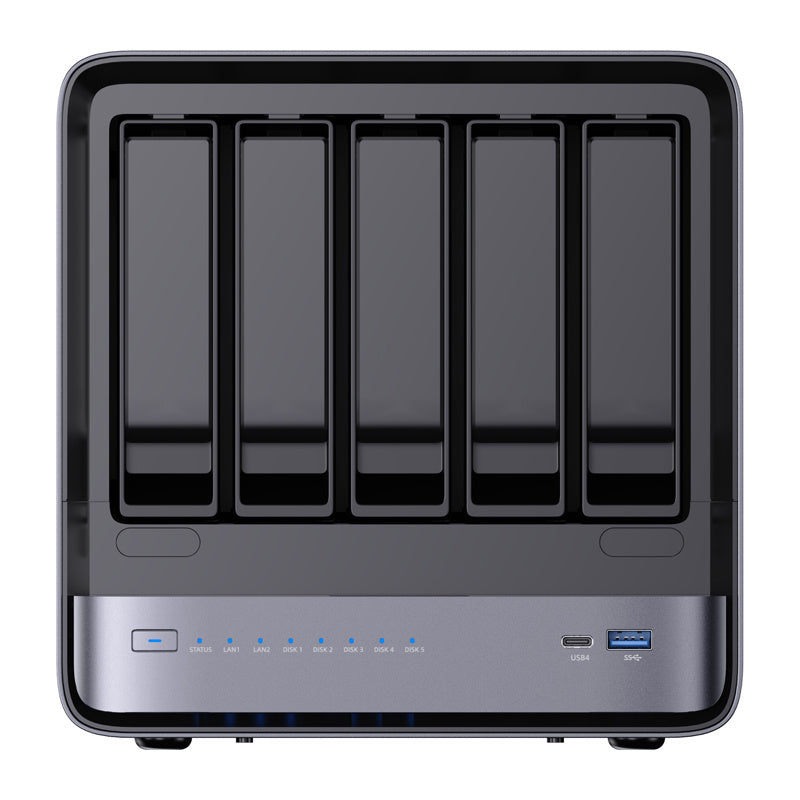 MINI-PC Minis Forum NAS N5 AMD Ryzen 7 H255, 16 GB + 128 GB operētājsistēmas atmiņa