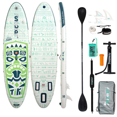 FunWater SUP airu dēlis SUPFW05D Tiki (zaļš)