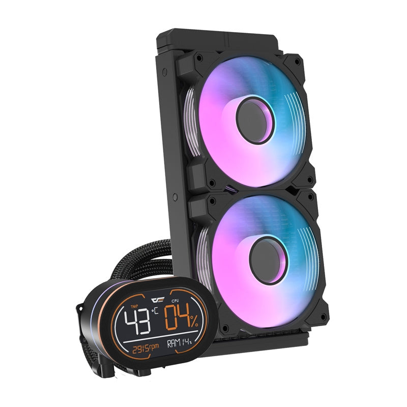 Darkflash DH240D v2 CPU ūdens dzesētājs (melns)