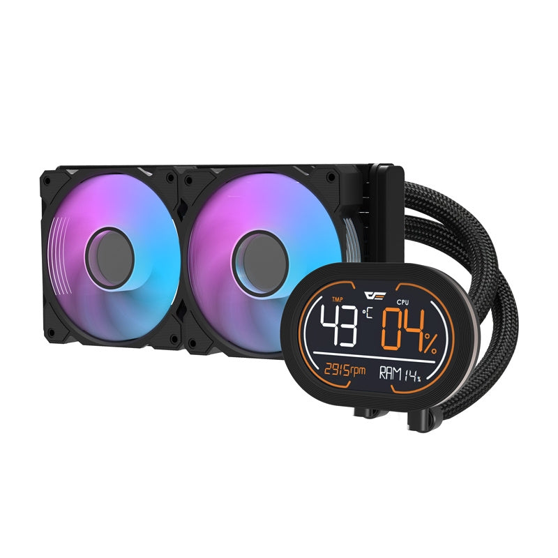 Darkflash DH240D v2 CPU ūdens dzesētājs (melns)