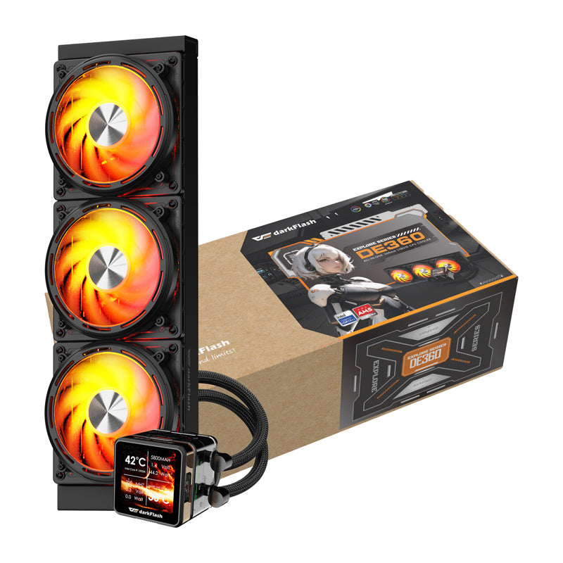 DarkFlash ūdens dzesētājs DE360 melns