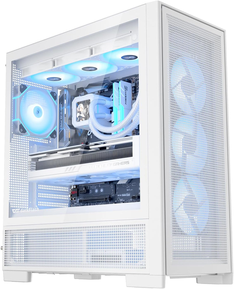 DarkFlash computer case AIRNOVA White (+3 fans)